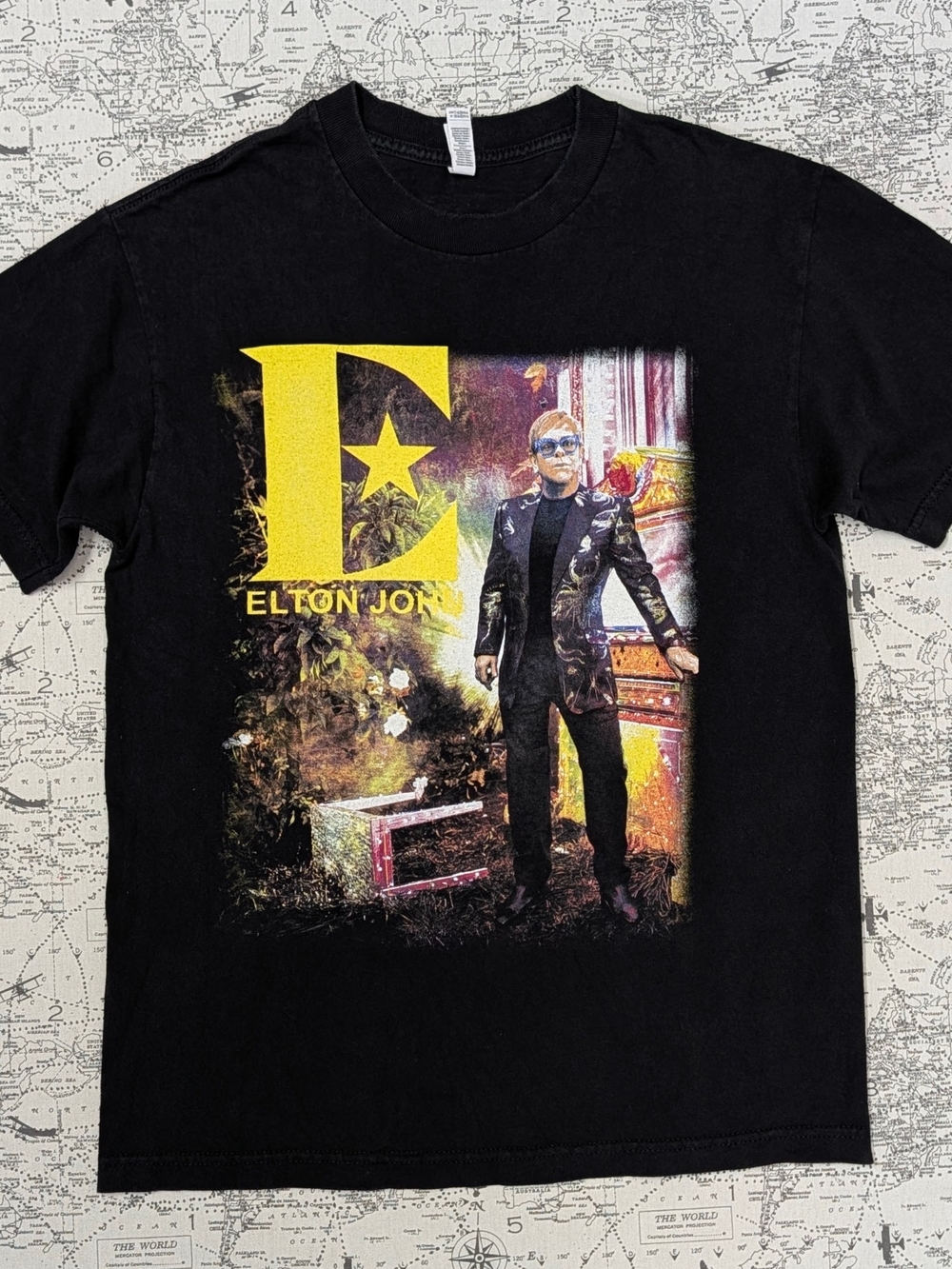 Official Elton John Farewell Yellow Brick Road 2019 Tour Graphic T-Shirt M
